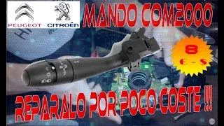 COMO REPARAR EL MANDO DE LUCES PEUGEOT O CITROEN COM2000 | TALLERES CEPANSA