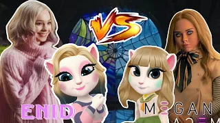 My Talking Angela 2 😍/ New VS Enid Sinclair And Megan Doll Makeover VS Angela ❤️ New Update GamePlay