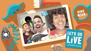 Dino Dinner Date (with Andy Day!) | Dino Week | #17 LET'S GO LIVE with Maddie & Greg