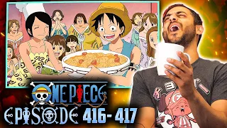 It's A CELEBRATION On One Piece Episodes 416 - 417 - Nahid Watches #reaction