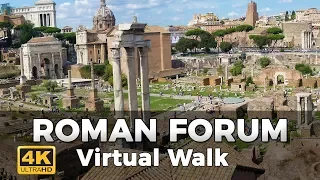 Roman Forum Walking Tour in 4K