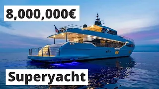 Je visite un superyacht à 8 millions d'euros à Dubai - Majesty 100 2022
