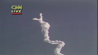 1986  Space Shuttle Challenger disaster Live on CNN