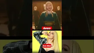 Aurora VS Ava Max No Autotune VS Autotune #shorts #viral