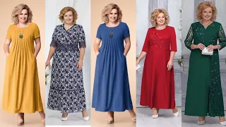 Most beautiful and gorgeous plus size mother of the bride dresses | trendy party wear dress 2024