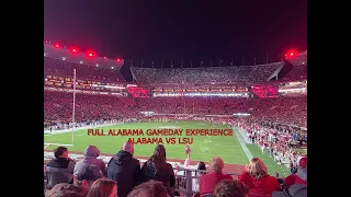The Full Alabama Football Gameday Experience with the new lights