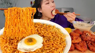 이거 나름 맛있네요?🤔 크림진짬뽕 크림새우 먹방:) Stir-fried ramen, Cream shrimp Mukbang