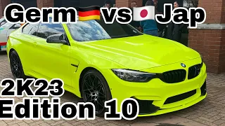 German🇩🇪vs🇯🇵Japan|2023|southsidecrew|carshow|revving|drifting|stance|custom build|sound systems