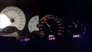 Mercedes w202 C230 Kompressor vs C43 AMG Acceleration 0-170 0-100 0-200 0-60 kph kmh mph turbo m111