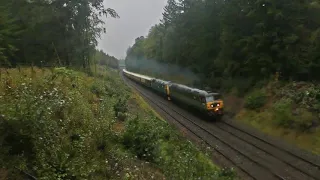 47805+47853 pass Culloden Woods with the "Lord of the Isles Statesman" Raitour - 27th September 2021