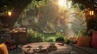 Smooth Jazz Relaxing Music to Work, Study, Focus ☕Spring River Ambience | Jazz in Background Music