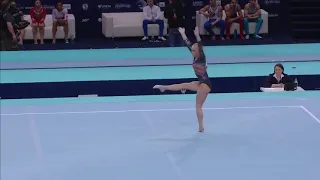 Angelina Melnikova Floor Event Finals Europeans 2019