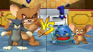 Tom and Jerry in War of the Whiskers Tom Vs Monster Jerry Vs Jerry Vs Robot Cat (Master Difficulty)