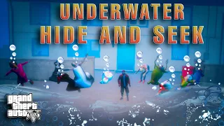 Granny's Hide And Seek (kill) 😥 in Umderwater With Shinchan And Doraemon Turns Deadly In Gta5 Telugu