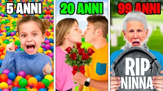 VIVIAMO 100 ANNI DI VITA IN UN GIORNO NELLA VITA REALE!☠️ *Dalla VITA alla MORTE*