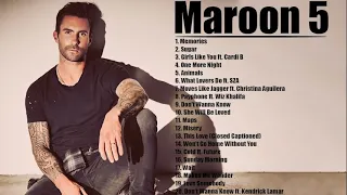 Maroon5 - Greatest Hits 2022 | TOP Songs of the Weeks 2021 - Best Song Playlist Full Album