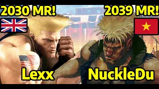 🔥 STREET FIGHTER 6 ➥ Lexx (GUILE ガイル) VS. NuckleDu (GUILE ガイル) MASTER RANKS 🔥