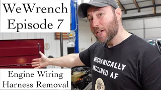 Wewrench Episode 7 1992 BMW E34 M5 Full Restoration. Engine Wiring harness removal HD 1080p