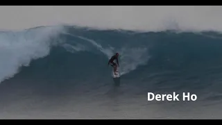 hawaiian surf legends mike and derek ho surfing pipeline, oahu hawaii.2K.