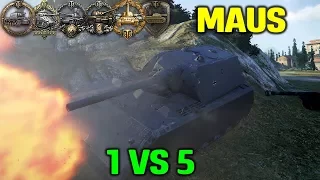 World Of Tanks | Maus - 10800 Damage - Average VS Noobs