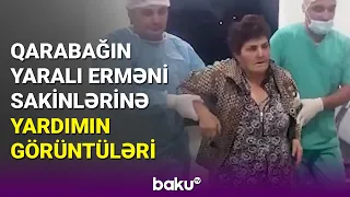 Azərbaycanlı həkimlər yaralı ermənilərə yardım edir: yeni görüntülər