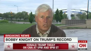 Bobby Knight has tense exchange with CNN host over Trump support: 'You must be a genius then'