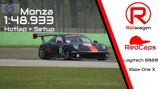 Monza - 1:48.933 | ACC Xbox One X Hotlap + Setup | Porsche 991II GT3 R