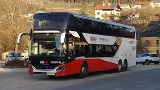 Zeitraffer Linie 310 (OÖVV) | Linz - Freistadt | Setra S 431 DT