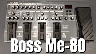 Boss ME-80 Multi Effects Pedal Full Feature Demo