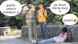 police prank on girls | ANS Entertainment | prank in INDIA 2021