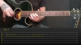 Echo & The Bunnymen - The Killing Moon | Solo Tabs | Guitar Lesson/Tutorial | Acoustic Solo: 3