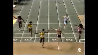 Merlene  Ottey  vs  Irina  Privalova  60m  WORLD  RECORD  6.96 ( Madrid meeting  1992 )