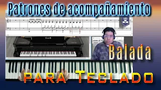 Baladas - Patrones de acompañamiento para teclado