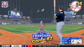 MLB The Show 23 New York Yankees vs Los Angeles Dodgers | Game 2 - Franchise Mode #25 | PS5 HD