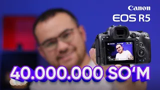 40 000 000 so'mli Canon R5! 8K RAW! 4K 120 FPS! Video va photo test!