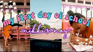 MY FIRST DAY OF SCHOOL | Vlog #16 | Nikki Sanoy