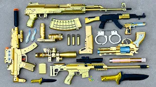 Realistic Sniper Rifle Gun, MP5 Submachine Gun, M82B Sniper Rifle, Ak47 Assault Rifle, Dragon Pistol