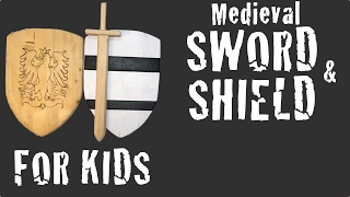 Sword and Shield DIY project from pallet reclaimed wood