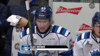 Russian draft prospect Kotkov's first QMJHL hat trick -- 11/23/17