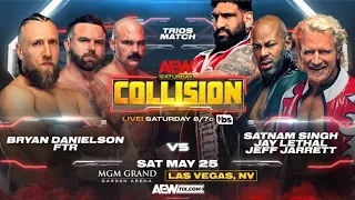 WWE 2K24 Bryan Danielson & FTR Vs. Singh, Lethal & Jarrett | AEW Collision 5/25/24