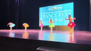 Our students in Dubai - "Dance of the dolls". This is their first time on stage!