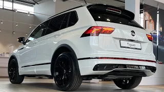 Volkswagen NEW Tiguan R-Line Black Style 2023 Oryx White 20 inch Suzuka Black Walk Around & Detail