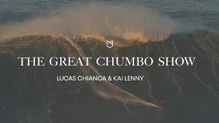 Lucas Chianca at Nazare 2021. The Great Chumbo Show featuring the one and only Kai Lenny