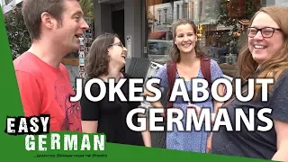 How Germans react to jokes about Germans | Easy German 203