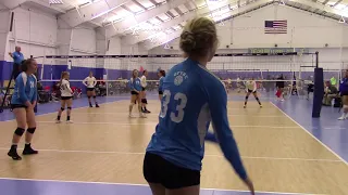 5 5 19 Monroe Jrs vs  Old Fort Volleyball Club Elchert1 Set 2