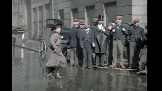 Filmed in 1896. Street dancers (London)