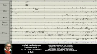 Beethoven Digital: Streichquartett Nr. 3, opus 18 - orchestriert !