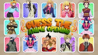 ANIME OPENING QUIZ 🔊❤️‍🔥Can You Guess The Anime??? [VERY EASY - VERY HARD]