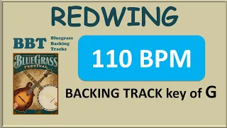 Redwing bluegrass backing track 110 bpm