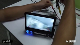 Видеообзор магнитолы с выдвижным экраном Podofo 9601B с AliExpress